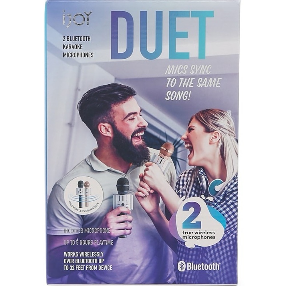 IJOY 2-PACK DUET KARAOKE TRUE WIRELESS MICROPHONE